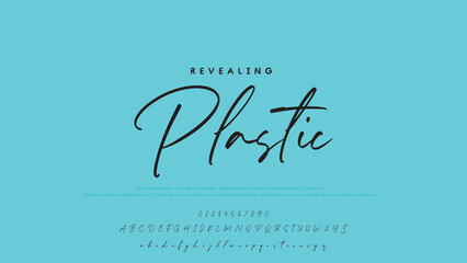 Hand drawn vector alphabet. Modern monoline signature script font. Elegant Signature Font. Best Alphabet Beautiful Calligraphy Signature Font