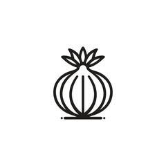 Red onions logo template