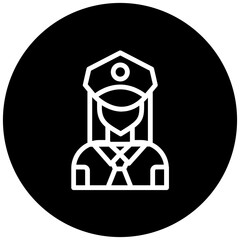Obraz premium Police Officer Icon