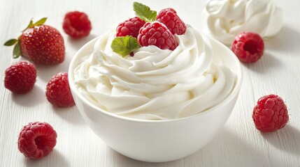 A tall glass filled with creamy vanilla ice cream topped with a rich, dark berry sauce and fresh blackberries.