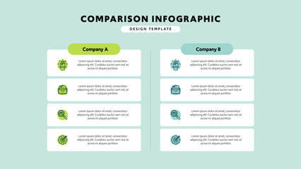  Comparison Table Business Infographic Template
