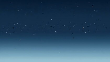 An illustrated night sky shows a gradient from deep blue to light blue filled with bright stars.