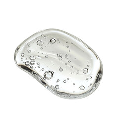 Transparent Gel Texture Close-Up Macro Shot of a Clear, Bubbling Gel Substance