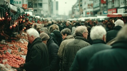 City market daytime crowd