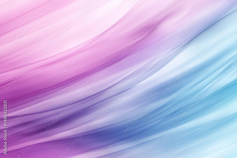 Poster gradient background with smooth, flowing lines in pink, blue, and white hues. use it as a calming ba