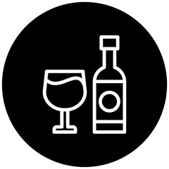 Italian Wine Bottle Icon