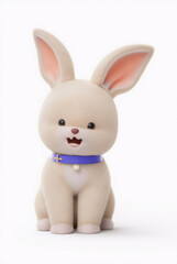 Cute Rabbit White Background
