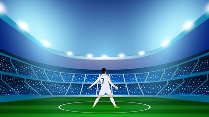 soccer stadium with cr7 © Asif