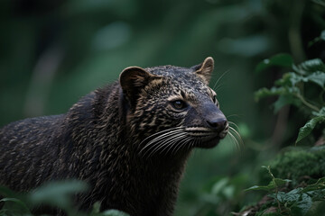 Naklejka premium close up of a leopard