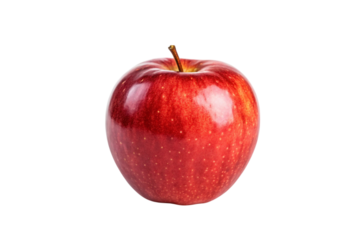 red apple isolated on white