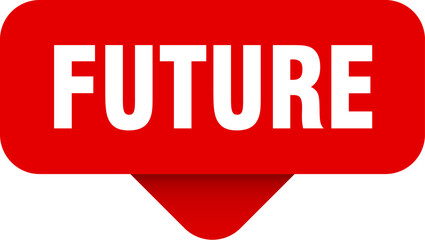 future sticker. future sign on transparent background