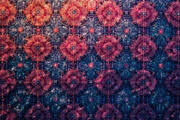 Geometric lace motif, repeating design elements, simple, repeat, graphic