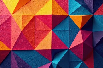 Geometric shapes repeat across fabric surface, shapes, color, modern