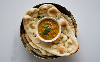 Indian Dal Makhani with Naan Bread A Delicious and Authentic Culinary Experience