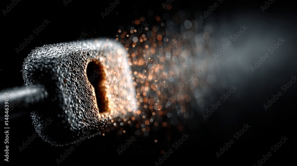 Poster key of liberation: a stylized image that symbolizes the unveiling of a vital concept or revelation, 