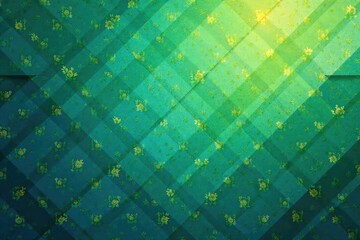 Geometric tapestry wallpaper, muted greens and blues, abstract wallpaper, interior design