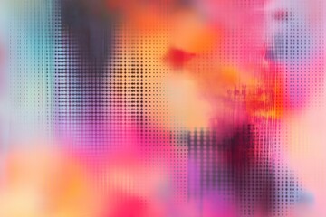 Abstract colorful blurred grid pattern
