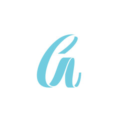 Light teal stylized letter A design