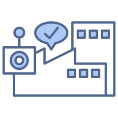 Remote Operations Blue Icon