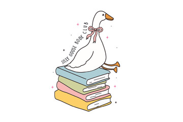 Silly Goose Book Club – Silly Goose Sublimation Design  © Lemon