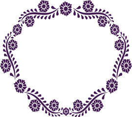 Beautiful flower art and mandala vector design