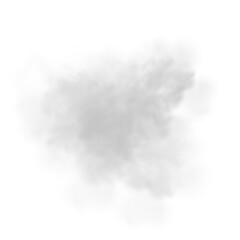 Vector realistic cloud, smoke or fog on isolated transparent background. Cloud png. Cloud, smoke, fog png.
