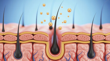 Deep Pore Cleansing Illustration