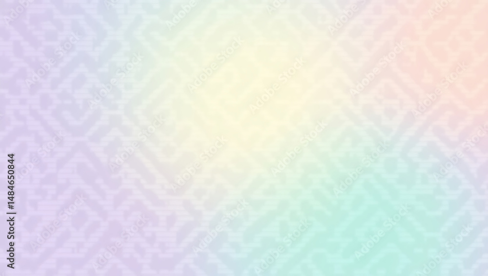 Poster abstract pastel gradient background with geometric pattern studio shot