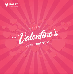 Valentines day social media pink backgrounds. Templates for social media posts, cover, poster, banners, marketing, sales promotion copy space background