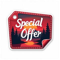 Sticker - Black Friday. Vector style. 