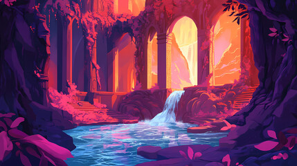 Fototapeta premium sacred water grotto