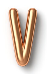3d golden font letter