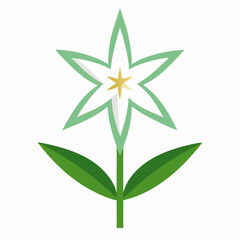 vector illustration of a yellow flower