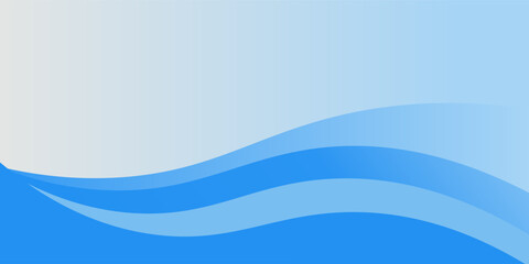 Abstract blue waves background, minimal waves design concept