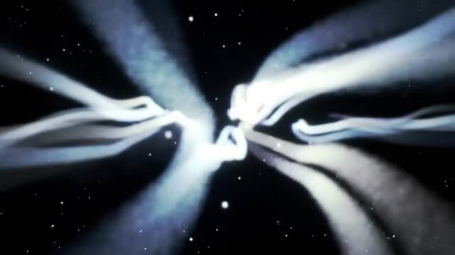 Drifting Light Ribbons Flow Softly Like Aurora Borealis in Serene Infinite Glowing Motion Loop

