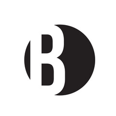Circle logo with the letter B inside