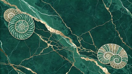 Fossil Marble Stone Texture Background