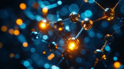 Futuristic Molecular Electronics Concepts in Nanotechnology Visuals