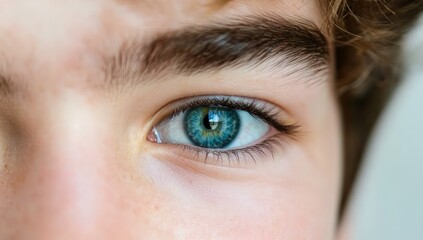 Obraz premium Close-up of a blue eye