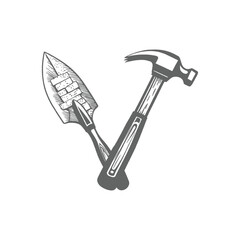 Collection of Construction elements design illustration