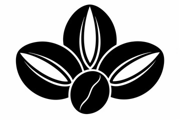 coffee-beans silhouette vector