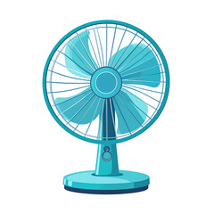 Cool Teal Desk Fan for Home Office Cooling Relief Enjoy Summer Breeze