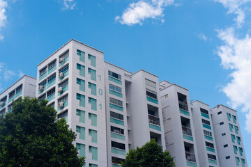 This is one of Singapore's housing complexes for its residents. These complexes are managed by the Housing and Development Board (HDB), a government's body responsible for public housing.