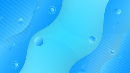 Vector wavey blue abstract shiny blue background