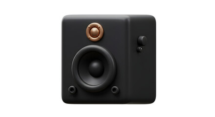 Obraz premium Studio monitor illustration on black background