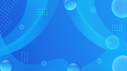 Wavy background with circle combination shape and halftone style