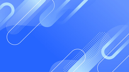 Gradient Blue Abstract Geometric Background