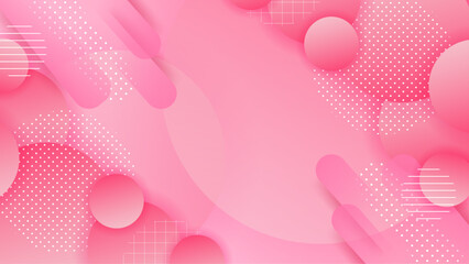 Abstract Pink Gradient Geometric Background