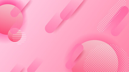 Abstract Pink Gradient Geometric Background