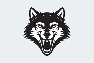 wolf silhouette  Vector